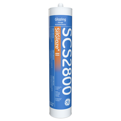 GE SCS 2800 SILGLAZE* II SEALANT TUBE 10 oz. - Durable strength for a variety of applications (Box with 24 tubes)